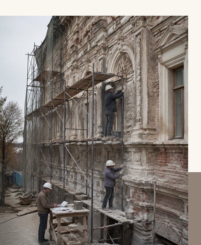 Реставрация объектов культурного наследия под ключ в Кушве