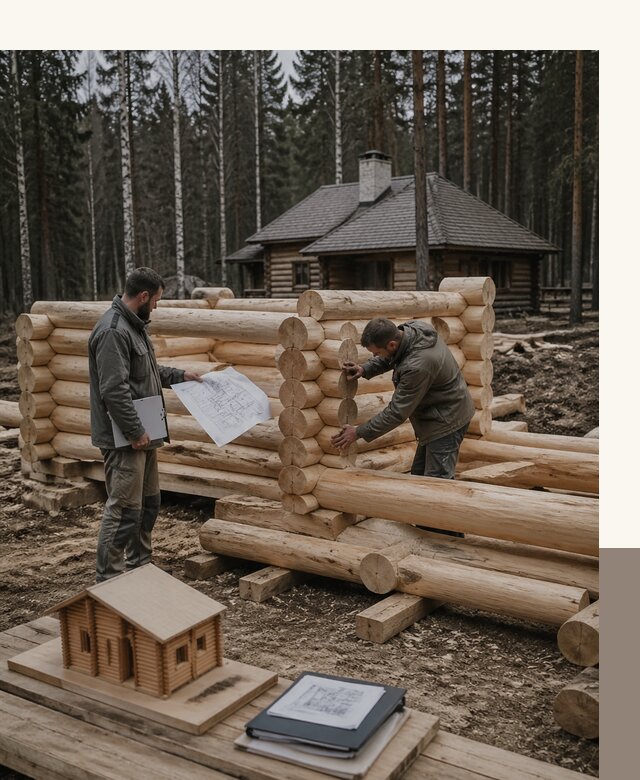 Проектирование и строительство домов из бревна в Кушве